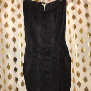 Strapless long romper